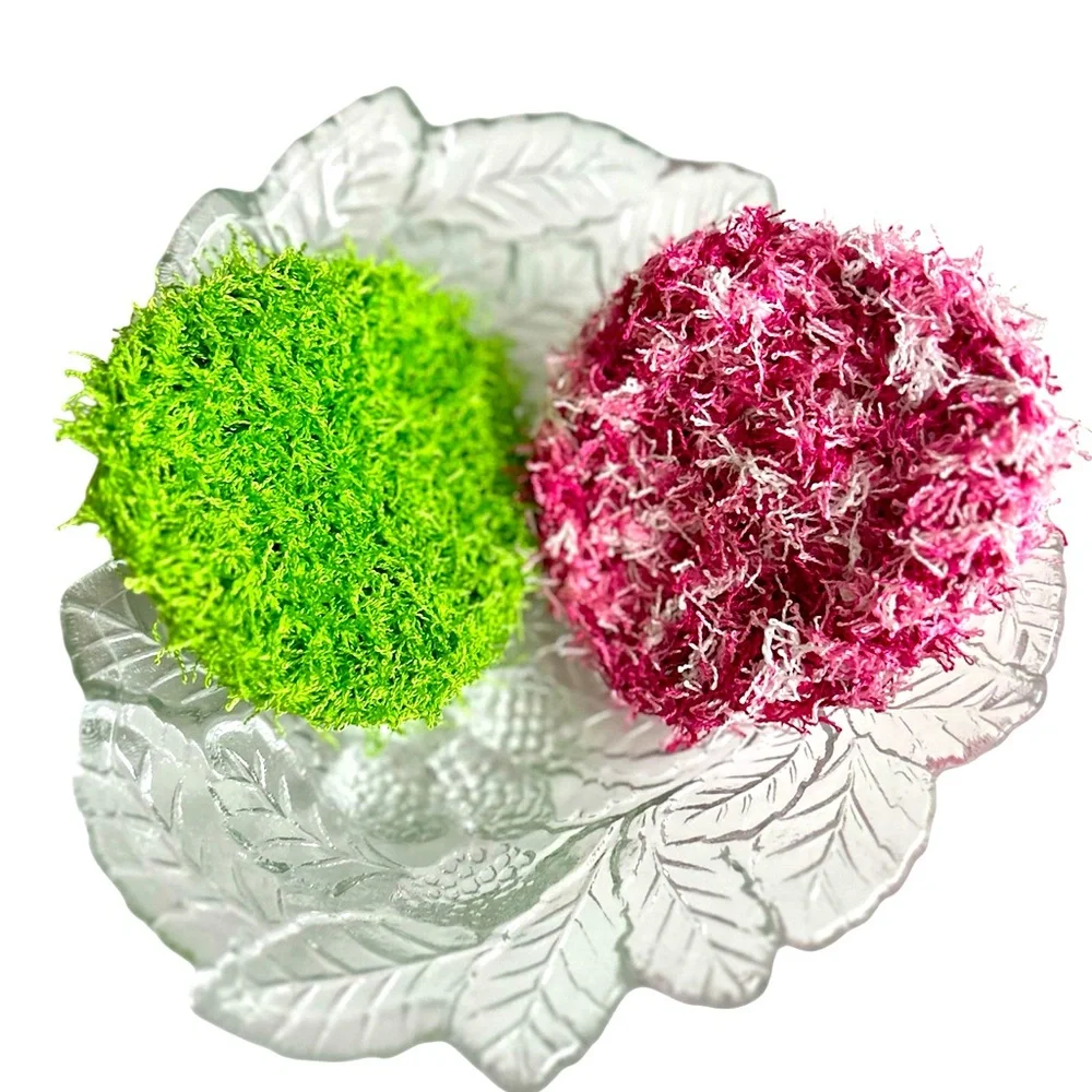 Hand Crafted Colorful Crochet Reusable Polyester Kitchen or Spa Scrubbing Pads